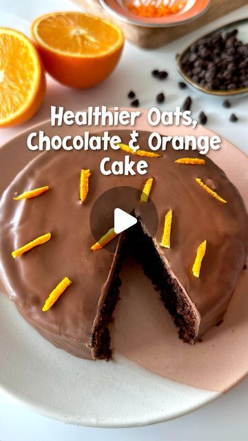 Pooja Ganeriwala on Instagram: "April 30 days-30 reels challenge 

Eggless Oats, Chocolate and Orange Cake

 Ingredients 
Castor sugar - 75 g 
Orange zest - 1 tbsp 
Milk - 130 ml 
Orange juice - 30 ml 
Oil - 40 ml 
Oats powder - 120 g 
Cocoa powder - 15 g
Baking powder - 1 tsp 

Directions
As shown in the video 
Pan size - 5 inch round 
Baking temperature - 170 degree C 
Baking time - 22-25 mins 

#oatscake #egglessbaking #glutenfree #egglesscakes #chocolateandorange #chocolateorangecake #healthierchoices" Orange Cake Recipe Eggless, Reels Challenge, Oats Chocolate, Eggless Cakes, Chocolate And Orange, Orange Chocolate Cake, Eggless Cake Recipe, Orange Cake Recipe, Eggless Baking