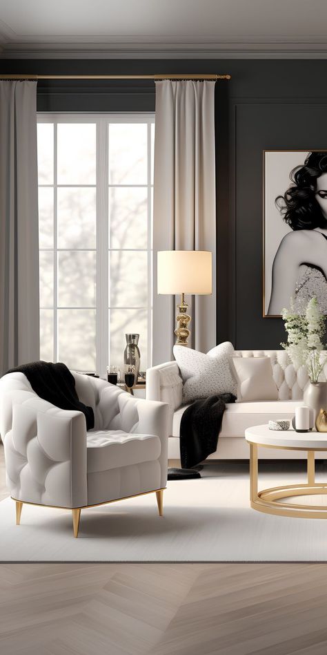 Modern Classic Interior Design, Drawing Rooms, Modern Classic Interior, Georgian Interiors, Textured Fabrics, Quotes Home, Home Hall Design, Luxury Living Room Design, Classic Living Room