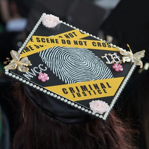 Criminology Cap Decoration, Fbi Graduation Caps, Forensic Science Graduation Cap, Forensic Grad Cap, Forensics Grad Cap, Forensic Science Grad Cap, Csi Graduation Cap, Grad Cap Ideas Criminology, College Grad Cap Ideas Criminology