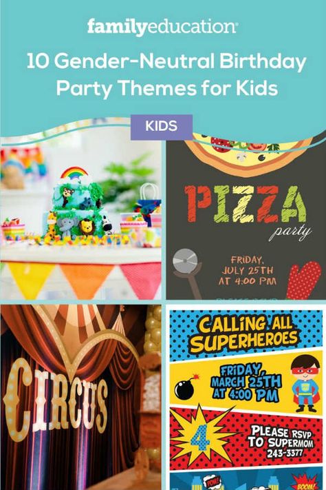 Unisex Party Themes, Unisex Birthday Party Themes, Gender Neutral Birthday Party Themes, Neutral Birthday Party Themes, Birthday Party Themes For Kids, Gender Neutral Birthday Party, Neutral Birthday Party, Party Themes For Kids, Toddler Birthday Themes