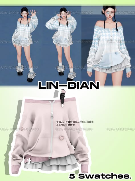 Sims 4 Mods Clothes Kawaii, The Sims 4 Alpha Cc Clothes, Cute Sims4 Cc, Sims 4 Cc Onesie, Soft Sims 4 Cc, Sims 4 Cc Jacket Accessories, Sims 4 Harajuku Cc, Ts4 Kawaii Cc, Sims4 Cc Clothing Female Dress