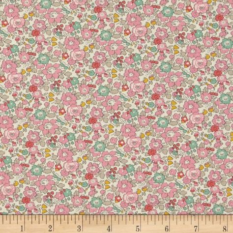 Liberty Fabrics Classic Tana Lawn Betsy Ann White/Light/Pink Mint And Yellow, Beige Shades, Fabric Roman Shades, Cotton Lawn Fabric, Liberty Of London Fabric, Lawn Fabric, Fabulous Fabrics, Pretty Prints, Diy Sewing Projects