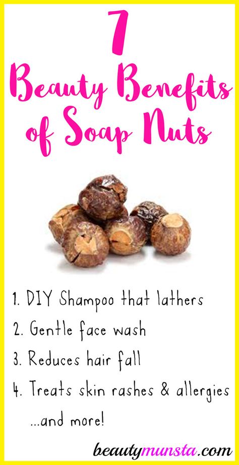 Find out 7 beauty benefits of soap nuts in this post! When I first heard of soap nuts I was intrigued! They’re all natural and sustainable cleaning products that form a lather just like soap. You can use them many times before discarding. What are Soap Nuts? Soap nuts are also known as soap berries. … Soap Nuts Recipes, Soap Nuts Shampoo, Nuts Recipes, Soap Berries, Teeth Whitening Homemade, Gentle Face Wash, Sustainable Cleaning, Soap Nuts, Diy Shampoo