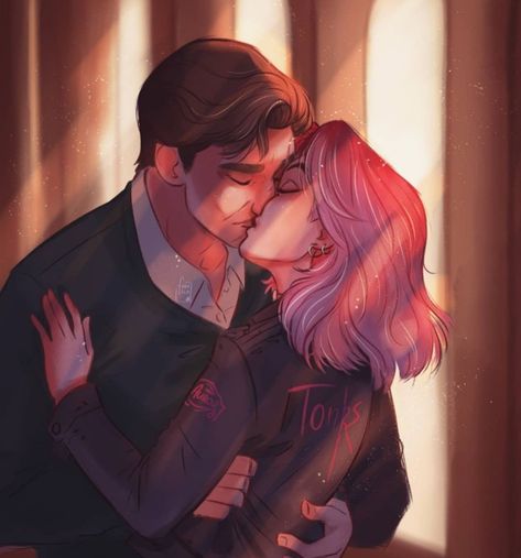 Remus And Tonks Fan Art, Remadora Fanart, Nymphadora Tonks Fan Art, Lupin And Tonks, Tonks Harry Potter, Remus And Tonks, Teddy Lupin, Nymphadora Tonks, Harry Potter Artwork