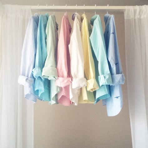 Oxford Obsessed | ⛵️ #polo #preppy #pastel Pastel Aesthetic Outfit Men, Pastel Color Shirts, Pastel Rainbow Aesthetic, Embroidery Studio, Pastel Shirt, Outfits Pastel, Studio Photography Fashion, Aesthetic Outfits Men, Wedding Party Outfits