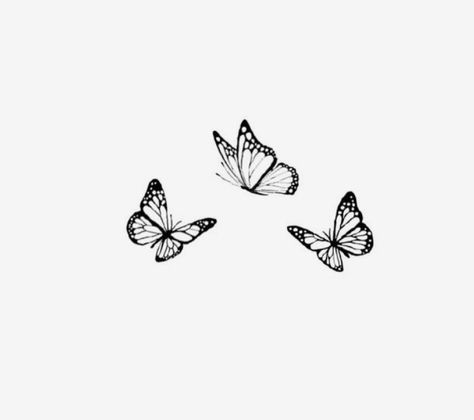 Three Small Butterflies Tattoo, 3 Monarch Butterfly Tattoo, Tiny Monarch Butterfly Tattoo, Medium Butterfly Tattoo, Butterfly Rip Tattoo, Closed Wing Butterfly Tattoo, Butterfly Cluster Tattoo, Butterfly Thumb Tattoo, Fine Line Monarch Butterfly Tattoo