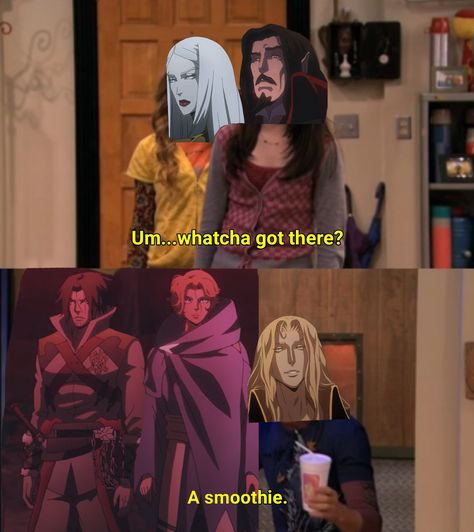 I ain't know shit about nothing Castlevania Trevor, Castlevania 3, Castlevania Dracula, Castlevania Netflix, Alucard Castlevania, Castlevania Anime, Trevor Belmont, Lord Of Shadows, Vampire Shows