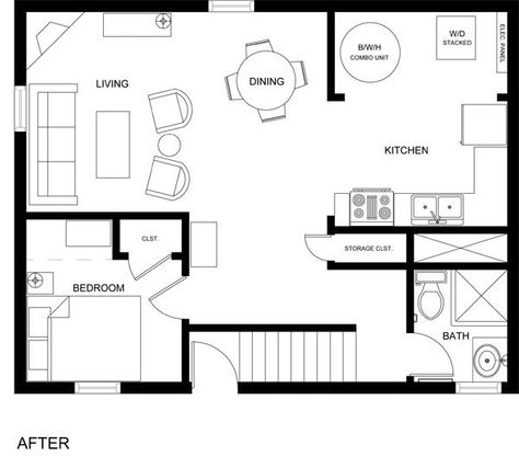 Turn Your Basement Into an Apartment - Steven and Chris Basement Suite Ideas, Basement Rental, Studio Apartment Furniture, Small Basement Apartments, Scott Mcgillivray, Urban Interior Design, Basement Studio, Basement Remodel Diy, Basement Floor Plans