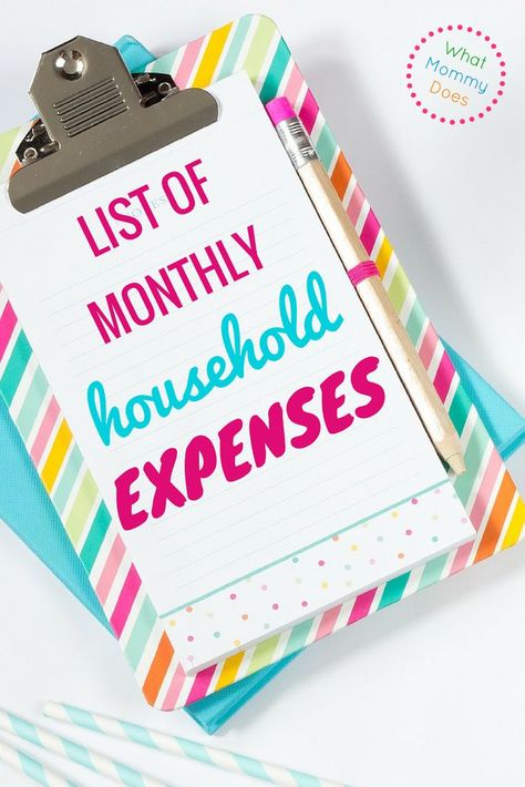 With this list of monthly expenses you will be able to create budget that saves money for your family! | budgeting tips, money saving ideas,  family finances, how to save money monthly Save Money Monthly, Expenses List, Budgeting Techniques, Budget Groceries, Create Budget, Expense Categories, Family Budgeting, Money Saving Ideas, Budget List