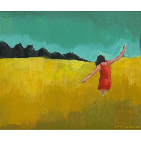 Print - Happiness Meaningful Artwork, Landscape Art Prints, Artfully Walls, Figurative Painting, Digital Art Print, Art Painting Acrylic, Contemporary Modern Art, Colorful Landscape, Painting Abstract