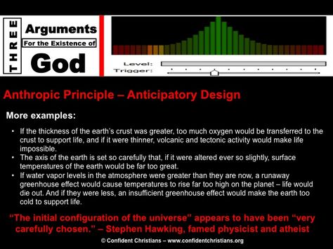 Anthropic Principle 2 - Anticipatory Design - More Examples Ontological Argument, Anthropic Principle, Is God Real, Creation Vs Evolution, Existence Of God, Bible Study Ideas, Greenhouse Effect, Cool Science Facts, Bible History