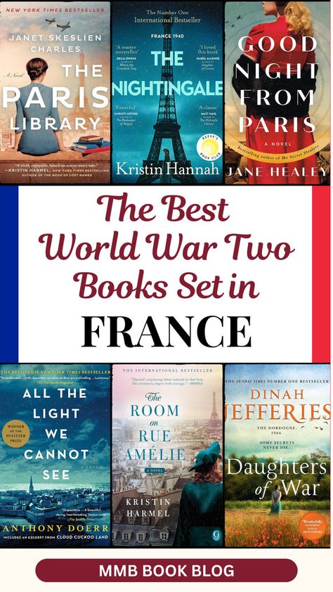 If you're searching for historical fiction books to read, don’t miss these 10 WW2 novels set in France. These book recommendations offer moving and immersive stories of war and survival. Ww2 Books, Fiction Books To Read, Story Tale, Leaving A Legacy, Historical Fiction Books, The Secret Book, Bestselling Books, Historical Fiction, Book Set