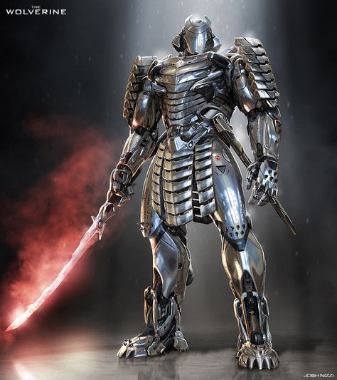 Silver Samurai - The Wolverine Concept Art Samurai Concept, Silver Samurai, The Wolverine, Futuristic Armour, Concept Art World, Arte Robot, Samurai Armor, Marvel Villains, Power Armor