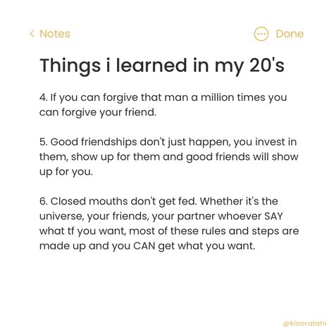 Advice To Live By, Entering Your 20s Quotes, Things I Learned In My 20s Life Lessons, Life In Your 20s Quotes, Advice For Your 20s, 20s Life Advice, Things I Learned In My 20s, Life In 20s, 20s Quotes Being In Your