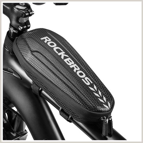 ROCKBROS Top Tube Bike Bag Bike Front Frame Bag EVA Bicycle Bag Bike Accessories Pouch Storage Pack Water Resistant Bike Phon Bike Frame Bag, Bike Saddle Bags, Handlebar Bag, Bike Saddle, Bicycle Bag, Bike Handlebars, Mountain Road, Frame Bag, Cycling Accessories