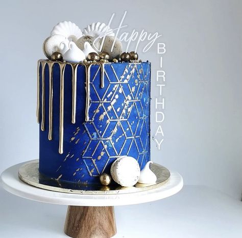 Vertical Cake, Architecture Cake, Video Cake, Modern Birthday Cakes, Purple Cakes Birthday, Blue Birthday Cakes, Dessert Table Birthday, Cake For Husband, Beautiful Cake Designs