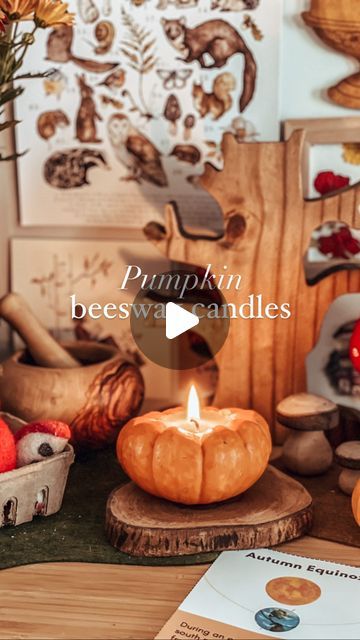 Taking a break on Instagram: "Pumpkin Beeswax Candles🍂🕯🍁 The autumn equinox is upon us. When the light reaches a perfect balance. A drift from warm evenings to one’s cool and fresh. There is something so captivating about lighting candles on a cool, crisp day. This simple craft gives you the opportunity to harness all those cozy feelings during this autumn season.

What you’ll need:

Mini pumpkins
Beeswax | @honeycandlesltd 
Non toxic 100% cotton wick
Wick holders
Double boiler
Essential oils (optional)

Steps:

🎃Start melting your beeswax using your double boiler. Leave on low heat.
🎃Cut open pumpkin (make sure your opening is wide enough to pour in beeswax).
🎃Clean out insides. Keep seeds if you like or compost.
🎃Submerge your wicks in beeswax and cool.
🎃Put wicks into holders an Pumpkin Candles, Simple Craft, Double Boiler, Mini Pumpkins, Taking A Break, Cozy Feeling, Autumn Season, Beeswax Candles, Non Toxic