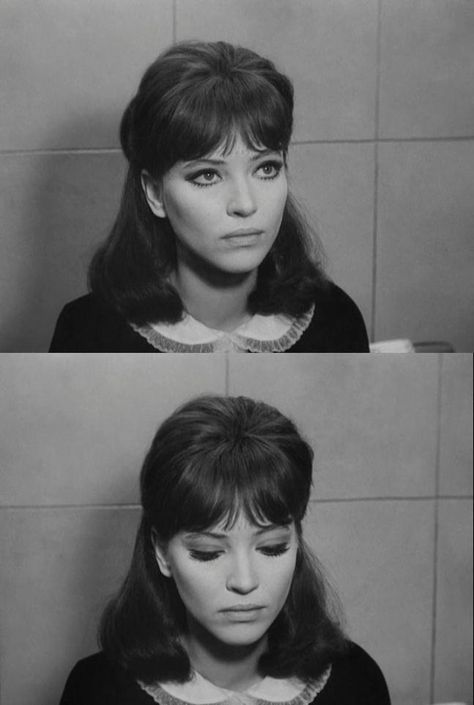 fatras:  Jean-Luc Godard, Alphaville, 1965’ French Films, Anna Karina Matte Make Up, 60s Hair, Anna Karina, Jean Luc Godard, French Films, Color Chocolate, Penteado Cabelo Curto, Jane Birkin, Baby Boomer