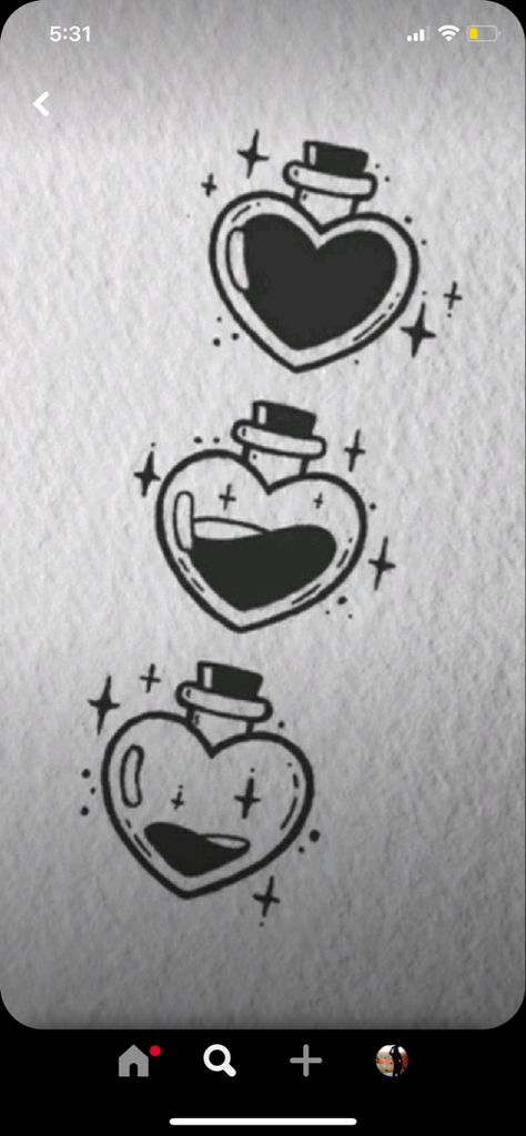 Love Potion Tattoo, Potion Tattoo, Dumbest Tattoos, Venus Tattoo, Pride Tattoo, Small Chest Tattoos, Z Tattoo, Grunge Tattoo, Bottle Tattoo