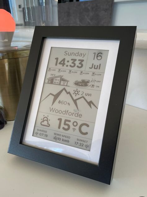 Use ESPHome with e-ink Displays to blend in with your home decor! - Share your Projects! - Home Assistant Community Coding Ideas, Train Status, E Paper Display, Pc Building, E Ink Display, Home Assistant, E Ink, Electronics Projects Diy, My Apartment