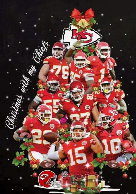 xmas with the Chiefs Kansas City Chiefs Merry Christmas, Football Wallpaper Chiefs, Kc Chiefs Background, Kc Chiefs Christmas Ornaments, Kc Cheifs Backgrounds, Chiefs Crafts, Kansas City Chiefs Craft, Kansas City Chiefs Funny, Chiefs Wallpaper