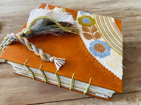 Journal notebook. handmade junk journal. 365 pages, embroidery leather book. Recycled bohemian, Album hard cover, mixed media paper Bohemian Journal, Notebook Handmade, Leather Book, Leather Books, Creative Words, Journal Notebook, Junk Journal, Art Journal, Mixed Media