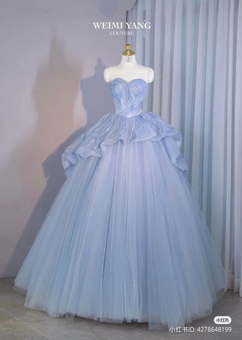 Poofy Ball Gowns, Debut Dresses Filipino, Victorian Ball Gowns, Debut Gowns, Quinceanera Dresses Blue, Theme Dress, Princess Ball Gowns, Dream Wedding Ideas Dresses, Prom Dress Inspiration