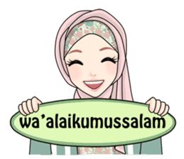 Hijab Gaul – LINE stickers | LINE STORE Muslim Emoji, Whatsapp Emoji, Muslim Greeting, Love Cartoon Couple, Imam Ali Quotes, Emoji Pictures, Islamic Cartoon, Anime Muslim, Muslim Kids