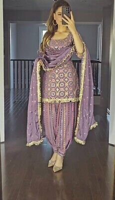 Patiala Suit For Wedding, Heavy Dresses Indian Suits Latest, Patiyala Kurti Designs Latest, Dhoti Salwar Suits Patiala, Purple Patiala Suit, Suit Latest Designs For Women, Punjabi Patiala Suit Design, Patiala Dress Punjabi Suits, Dhoti Salwar Suits For Women