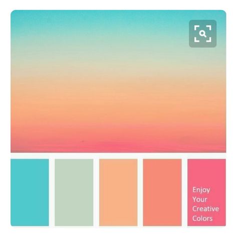 Modern Beach House Color Palette, Ocean Color Palette Colour Schemes, Coral Pink Room, Coral Colour Palette, Beach Color Palettes, Girls Room Colors, Sunset Color Palette, Pastel Sunset, House Color Palettes