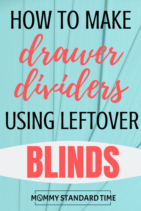 Make Drawer Dividers, Cleaning Wood Blinds, How To Make Drawers, Diy Drawer Dividers, House Awnings, Habitat For Humanity Restore, Faux Wood Blinds, Diy Drawers, Mini Blinds