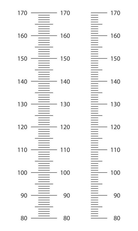 Stadiometer scale with marlup from 80 to 170 centimetres. Kids height chart template for wall growth stickers Height Chart Template, Height Measurement Chart, Height Scale, Kids Height Chart, Human Height, Black And White Photo Wall, Latest African Men Fashion, Glow Up, Height Chart