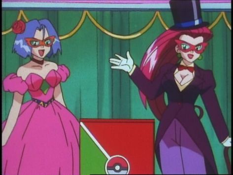 Pokémon on Twitter: "✨ Team Rocket 2020 Lookbook ✨… " Jessie And James Disguises, Team Rocket Disguises, Team Rocket Aesthetic, Jesse And James Team Rocket, Jesse Team Rocket, Jesse And James, Team Rocket Funny, Pokemon 2000, Childhood Crushes