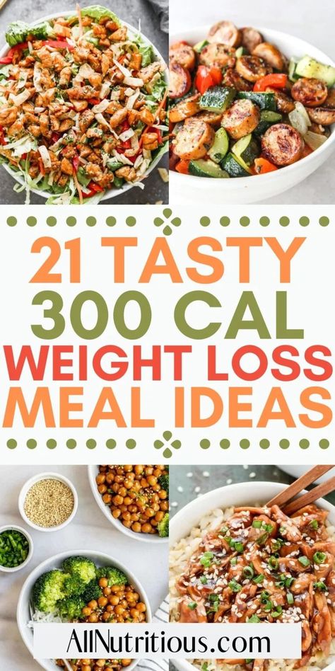 You can easily spice up your boring low-calorie meal plan when you make these delicious 300 calorie meals. These low calorie recipes will help you eat more nutritious and delicious weight loss meals. Enjoy a fun low calorie meal with just 300 calories. Cheap Low Calorie Lunch, Cheap Low Calorie Meal Prep, Calorie Concious Recipes, 300 Cal Lunch, Low Calorie Asian Salad, Nutrient Dense Low Calorie Food, Low Fodmap Low Calorie Recipes, Low Calorie Meals For One Person, Low Calorie Cheap Meals