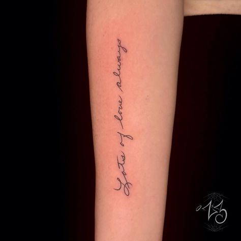 “Lots of love always” handwriting tattoo of Alexis’s Nana 🫶🏽 Resident Tattoo Artist - Noelle Turner @noelleturnerink Located @zx3artistry in Cocoa Beach, Florida Tattoo made with love using supplies by @dead_raven_tattoo_supply @painfulpleasures @thesolidink @recoveryaftercare @inkjetstencils #zx3ink #zx3artistry #zx3 #handwritingtattoo #handwriting #cocoabeach #scriptlettering #scripttattoo #cocoabeachtattoo #capecanaveraltattoos Handwriting Tattoo, Florida Tattoo, Handwriting Tattoos, Florida Tattoos, Cocoa Beach Florida, Beach Tattoo, Raven Tattoo, Tattoo Script, Cocoa Beach