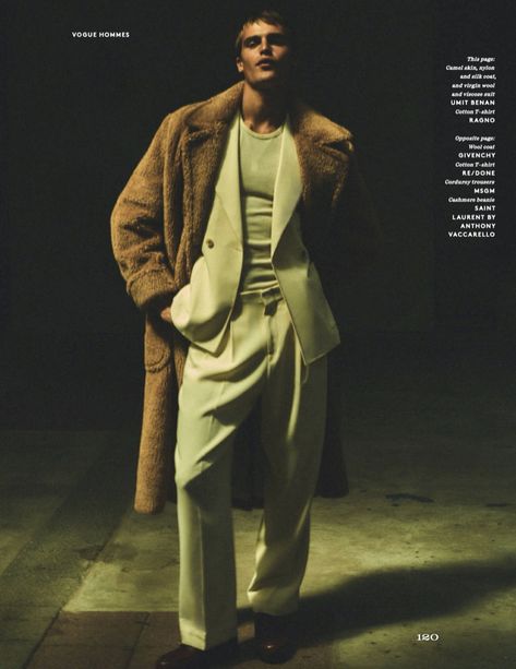 Parker van Noord 2020 Vogue Hommes Paris Editorial Men Vogue Photoshoot, Men’s High Fashion Editorial, Men High Fashion Photoshoot, Vogue Men Photography, Vogue Men Editorial, High Fashion Poses Men, Men Editorial Photography, November Photoshoot, Parker Van Noord