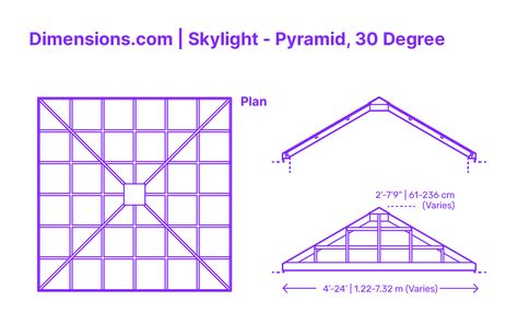 Pyramid Roof House Design, Pyramid Hip Roof Design, Skylight Truss Roof, Skylight Design Architecture, Skylights Ideas, Types Of Skylights, Islamic House, Skylight Section, Skylight Roof Detail