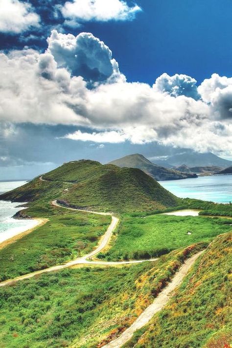 Basseterre, St. Kitts St Kitts Island, Nevis Island, Dormant Volcano, Saint Kitts, Saint Kitts And Nevis, Caribbean Vacations, Uk Destinations, Caribbean Beaches, Saint Christopher