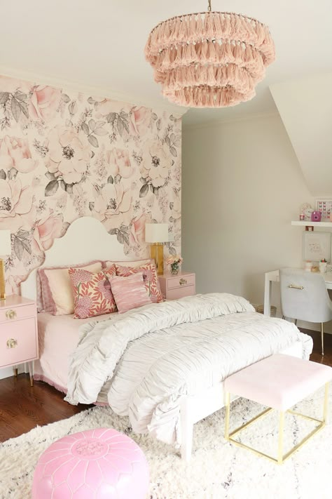 Girls Boho Bedroom, Teen Girl Bedroom, Boho Chic Bedroom, Design Blogs, 아파트 인테리어, Girl Bedroom Decor, Design Del Prodotto, Big Girl Rooms, Pink Bedroom