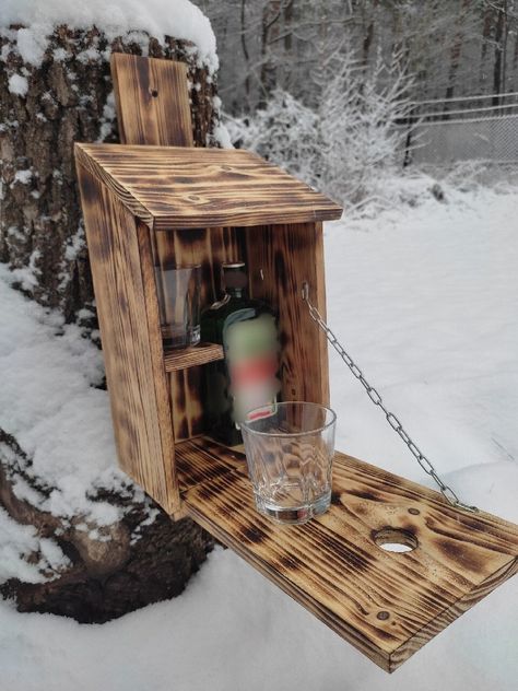 Bird House Whiskey Mini Bar, Wooden Wine Rack Cabinet, Hideaway Liquor Cabinet Bar, Housewarming Gift for Men, Diy Outdoor Bar Plans - Etsy Modern Wine Cabinet, Diy Outdoor Bar Plans, Outdoor Bar Plans, Wood Crate Shelves, Liquor Cabinet Bar, Traditional Housewarming Gifts, Housewarming Gifts For Men, Wooden Crate Boxes, Wooden Birdhouse