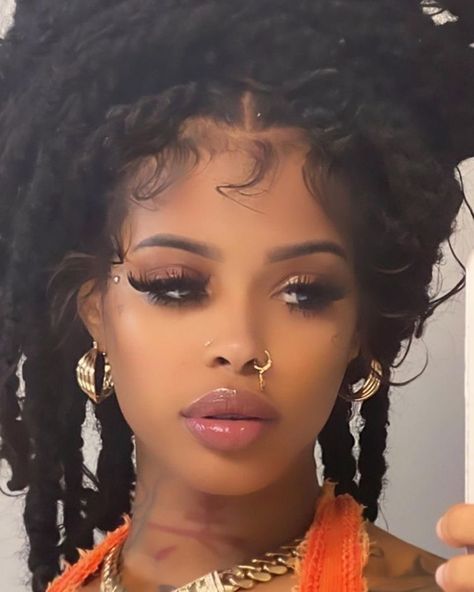 Rings On Black Women, Nose Rings On Black Women, Nose Ring Black Women, Nose Ring Black, Black Barbie, Nose Rings, Ring Black, Black Is Beautiful