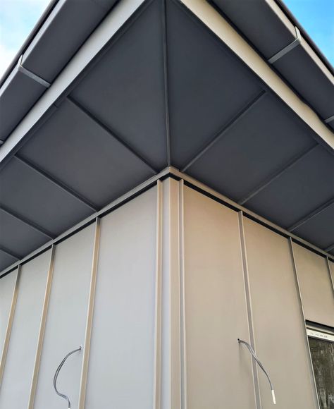 Soffit Design, Roof Quotes, House Gutters, Gutter Drainage, Zinc Cladding, Timber Frame Joinery, Roof Cladding, House Cladding, Metal Cladding