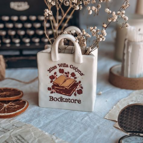 Gift Boxes For Book Lovers, Air Dry Clay Book Holder, Handmade Clay Gifts, Clay Book, Ceramic Book, Book Vase, Blood And Ash, Clay Box, Jennifer L Armentrout