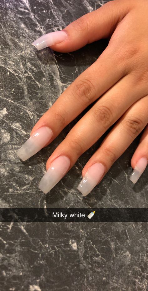 Frosted Clear Nails, Frost Nails Acrylic, Nail Ideas For Prom White, Frost White Nails, White Frosted Nails, Frosted Acrylic Nails, Frosted Nails, White Acrylic Nails, Gel Nail Kit