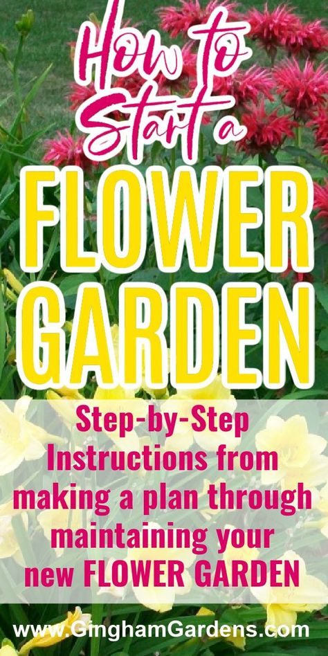 Flower Bed For All Seasons, Starting A Flower Garden For Beginners, Preparing Flower Beds For Planting, Planning Flower Beds, Flower Bed Tips, How To Plant A Flower Bed, How To Start A Flower Garden For Beginners, How To Prep A Flower Bed, Flower Bed Ideas For Beginners