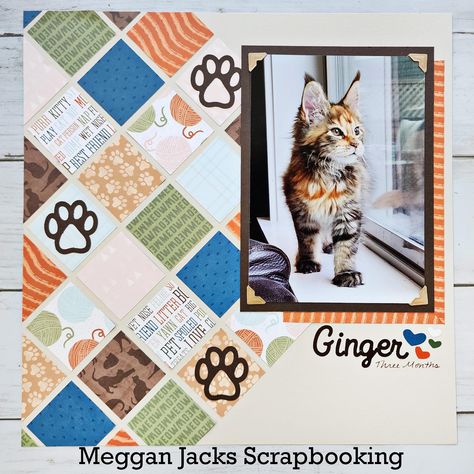 Dog Scrapbook Layouts, Pet Scrapbook Layouts, Dog Scrapbook, Scrapbook Design Layout, Scrapbook Pictures, Pet Scrapbook, Creative Memories Scrapbooking, Single Photo, Photo Layouts