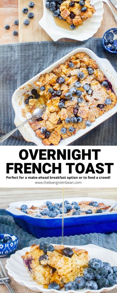 Leftover Dinner Rolls, Overnight French Toast Bake, Holiday Meal Prep, Blueberry French Toast Bake, French Toast Bake Overnight, French Toast Bake Recipe, Dinner Leftovers, Overnight French Toast, Blueberry French Toast