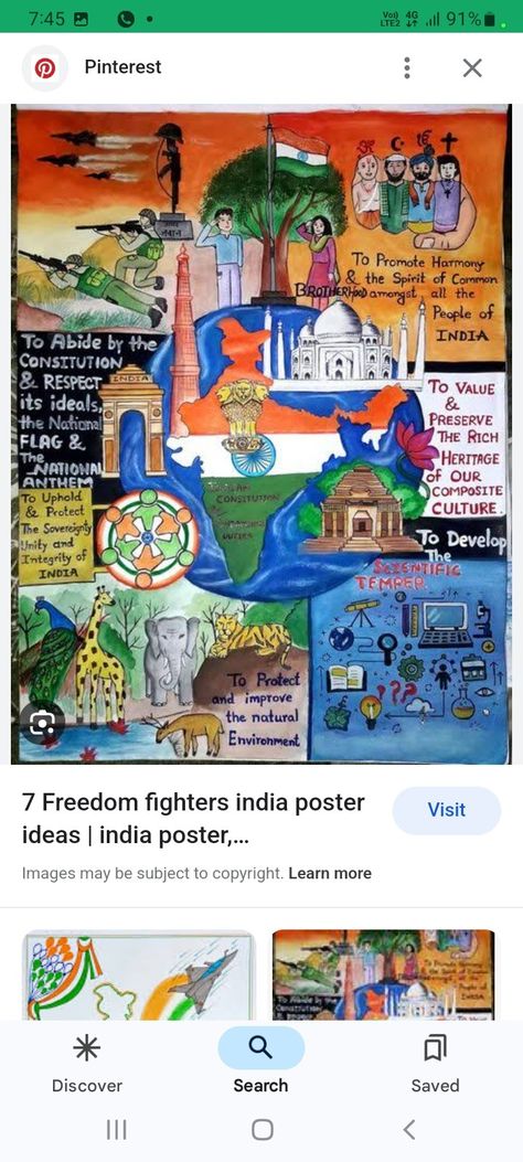 Development Of India Drawing, Indian Patriotism Drawings, Poster On Culture Of Integrity For Nation's Prosperity, Indian Festival Poster, Swach Bharat Drawings, Developing India Poster, Veer Gatha Poster Making, Veer Gatha Drawing Competition, Future Of India Poster