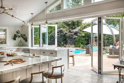 Indoor outdoor bathroom