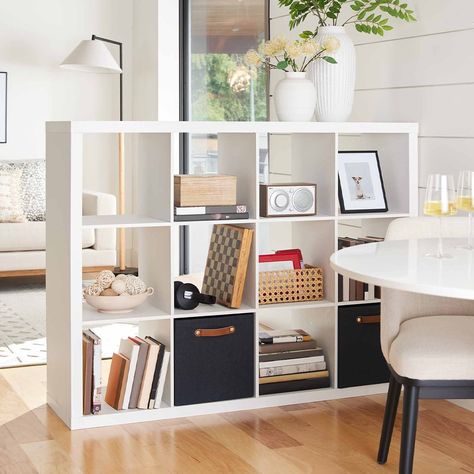 Artwork Storage, Affordable Storage, Cube Storage Bins, Living Room Setup, Furniture Bookshelves, Cube Organizer, Spare Room, Room Setup, Garden Storage